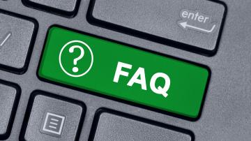 FAQ Key on a Keyboard
